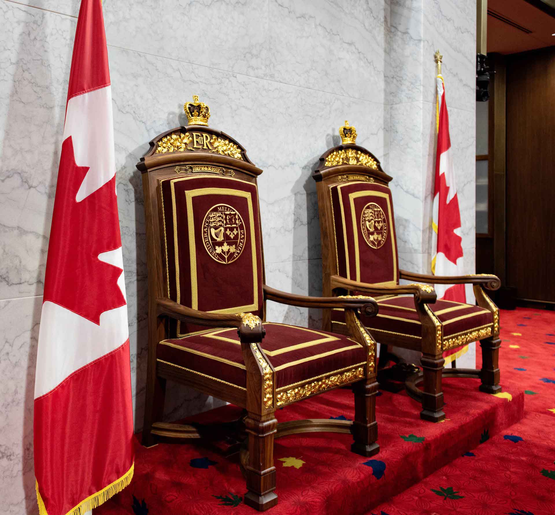 Thrones in the Senate of Canada Building
